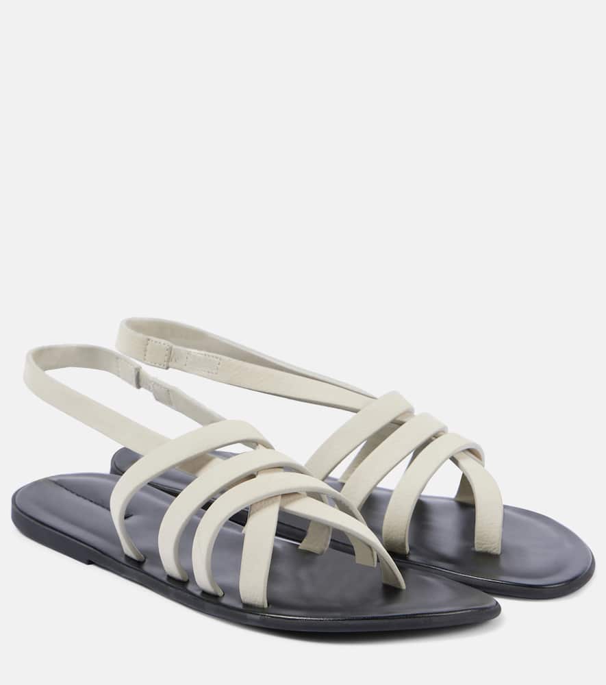 The Row Line leather slingback sandals