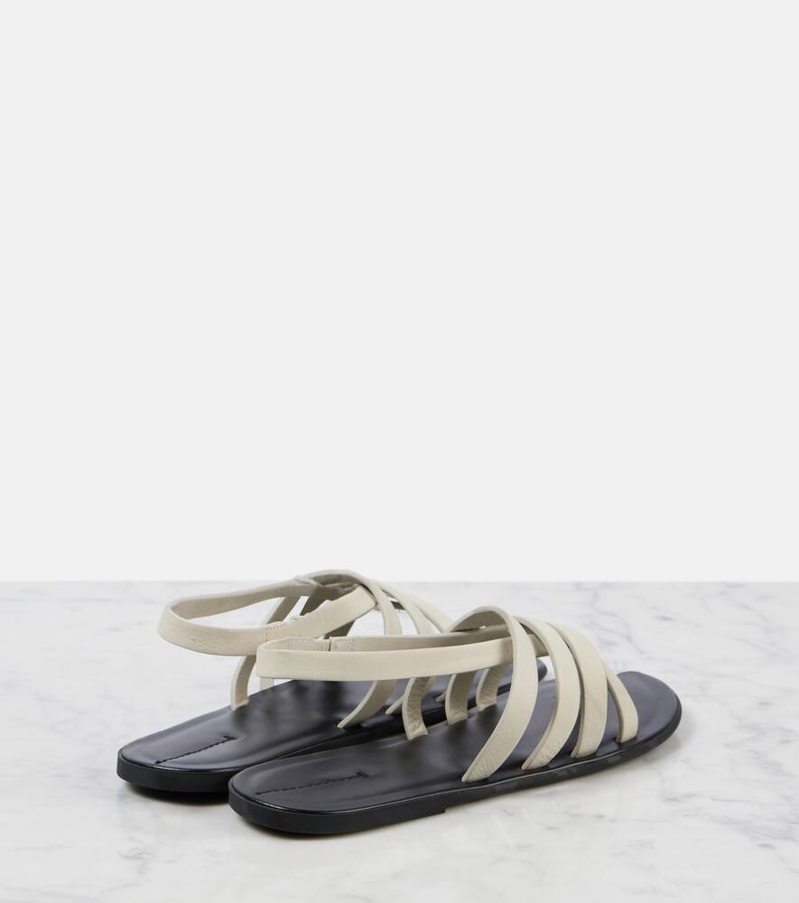The Row Line leather slingback sandals