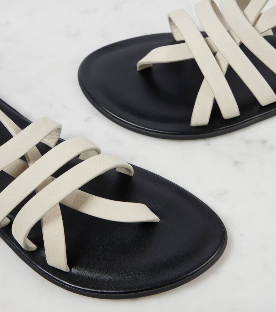 The Row Line leather slingback sandals