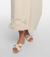 The Row Soft Knot leather slides