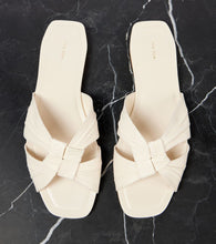 The Row Soft Knot leather slides