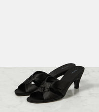 The Row Soft Knot 65 satin mules