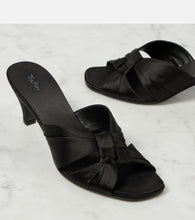 The Row Soft Knot 65 satin mules