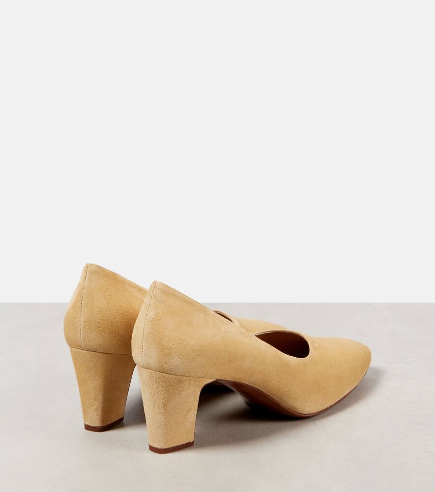 The Row Marta 65 suede pumps