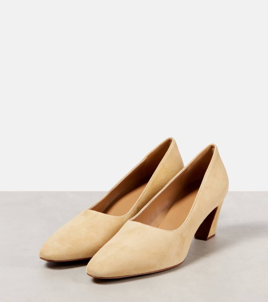 The Row Marta 65 suede pumps