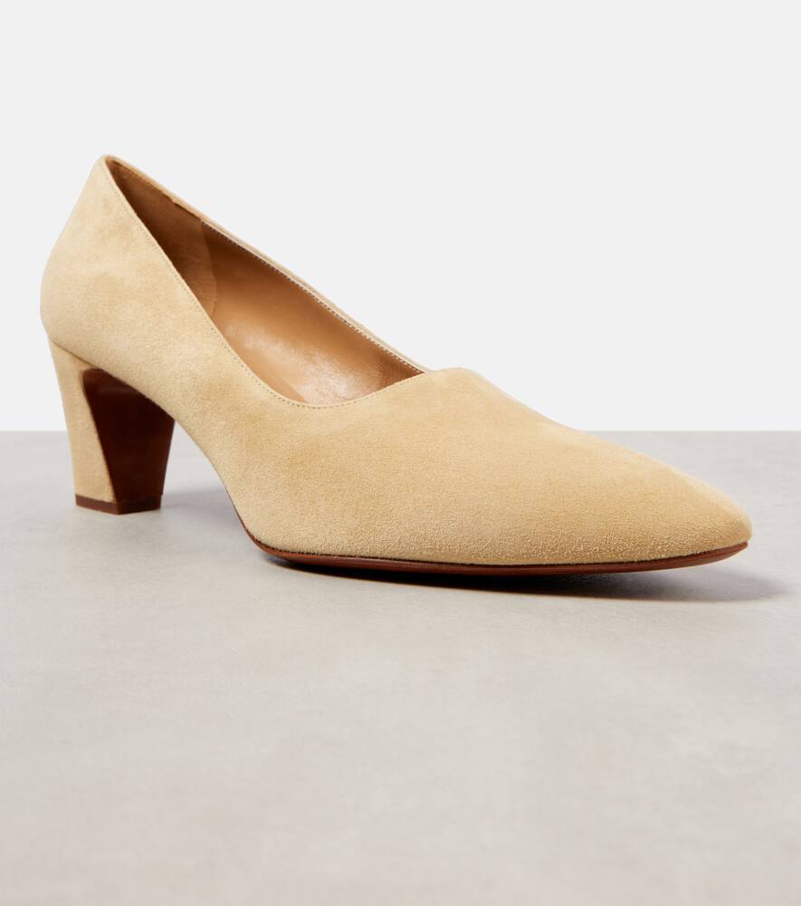 The Row Marta 65 suede pumps