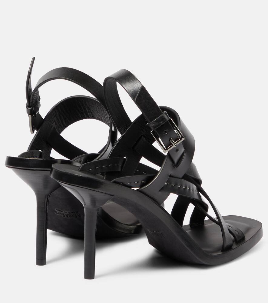 Max Mara Seamhighsan 90 leather sandals