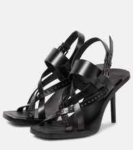 Max Mara Seamhighsan 90 leather sandals