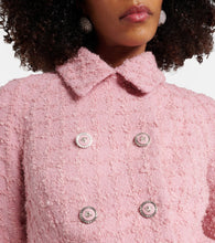 Versace Double-breasted boucl√É¬© tweed jacket