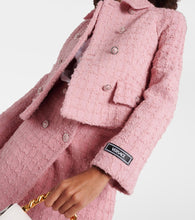 Versace Double-breasted boucl√É¬© tweed jacket