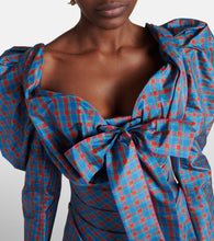Vivienne Westwood Bow-detail checked minidress
