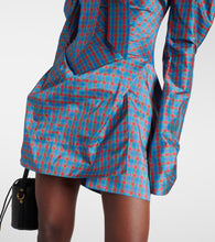 Vivienne Westwood Bow-detail checked minidress