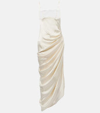 Jacquemus La Saudade Brod√É¬©e satin slip dress
