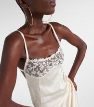 Jacquemus La Saudade Brod√É¬©e satin slip dress