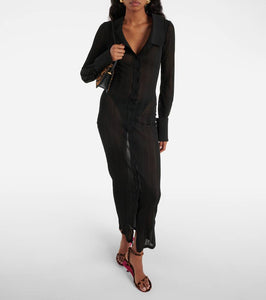 Jacquemus La robe Manta striped shirt dress