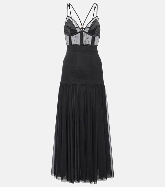 Dolce&Gabbana Panelled bustier midi dress