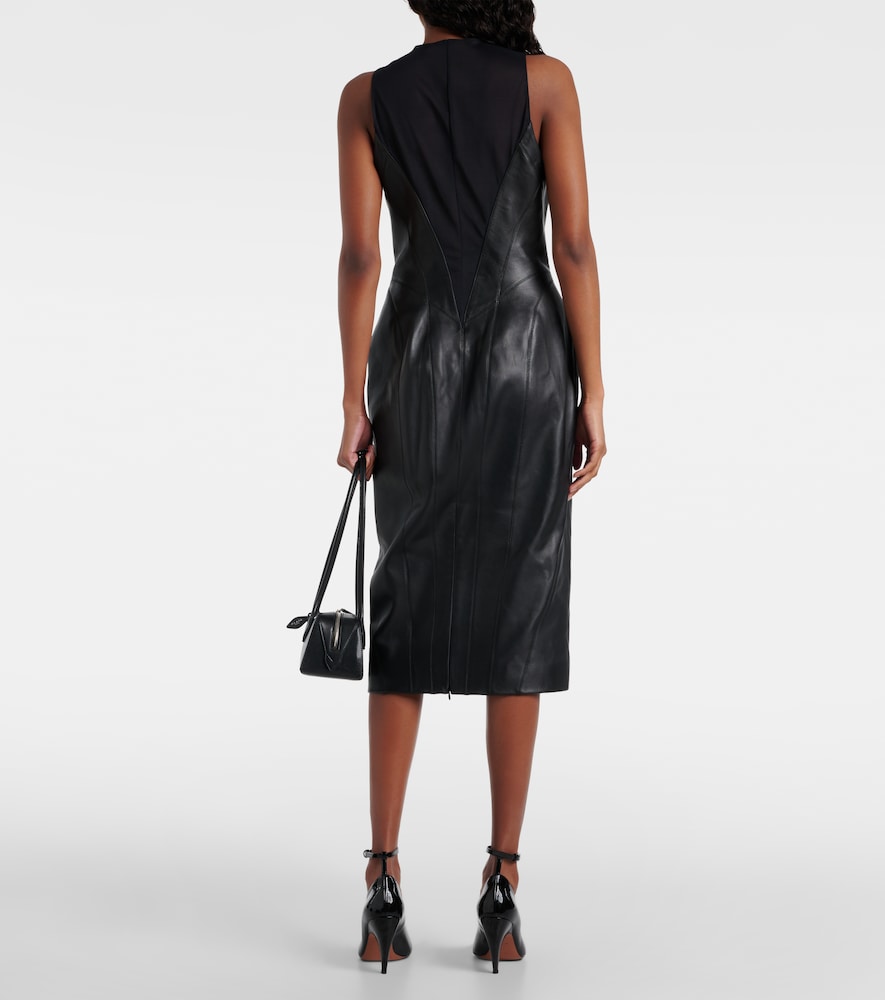 Alaia Leather midi dress