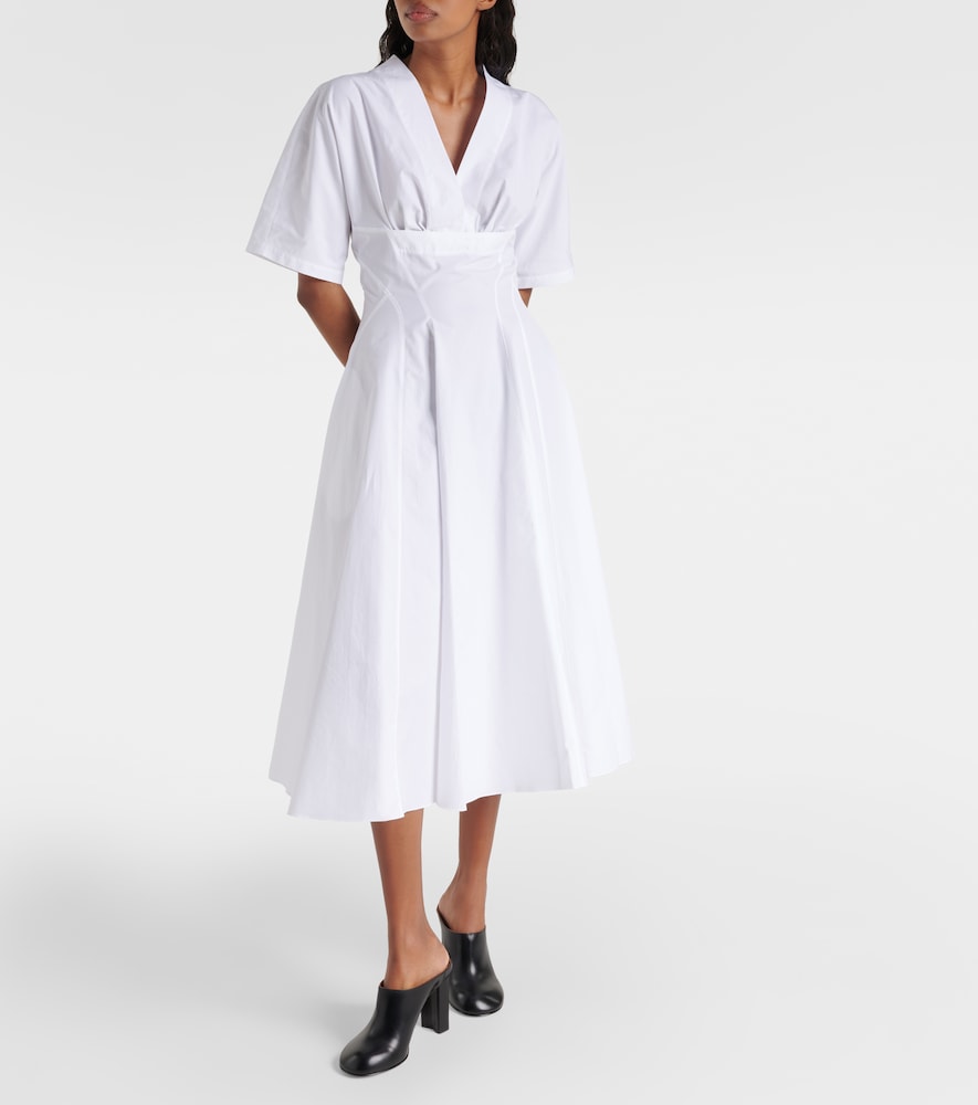 Alaia Cotton poplin midi dress