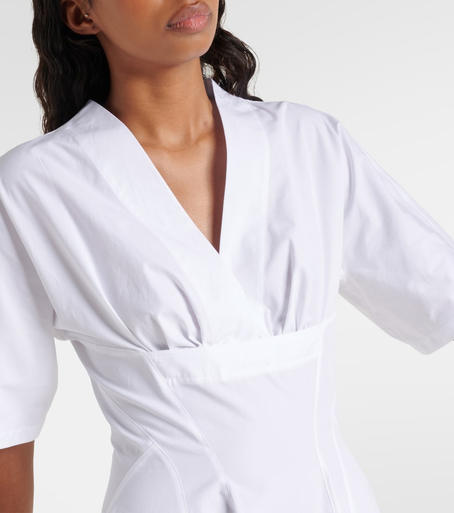 Alaia Cotton poplin midi dress