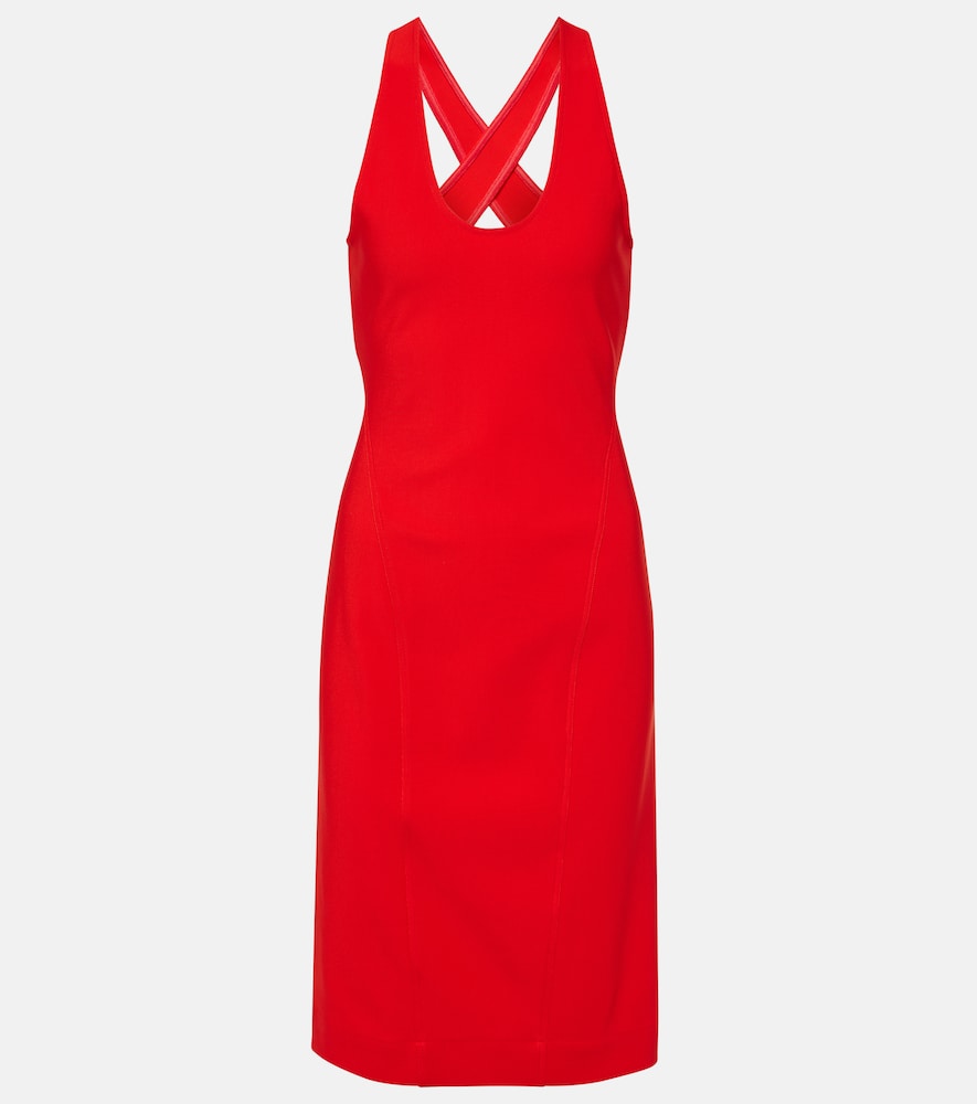 Alaia Open-back midi dress. Alaia露背中长连衣裙