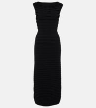 Alaia Striped midi dress