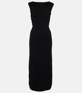 Alaia Striped midi dress