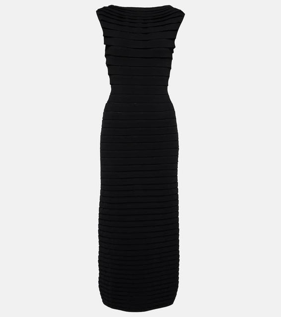 Alaia Striped midi dress