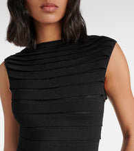 Alaia Striped midi dress