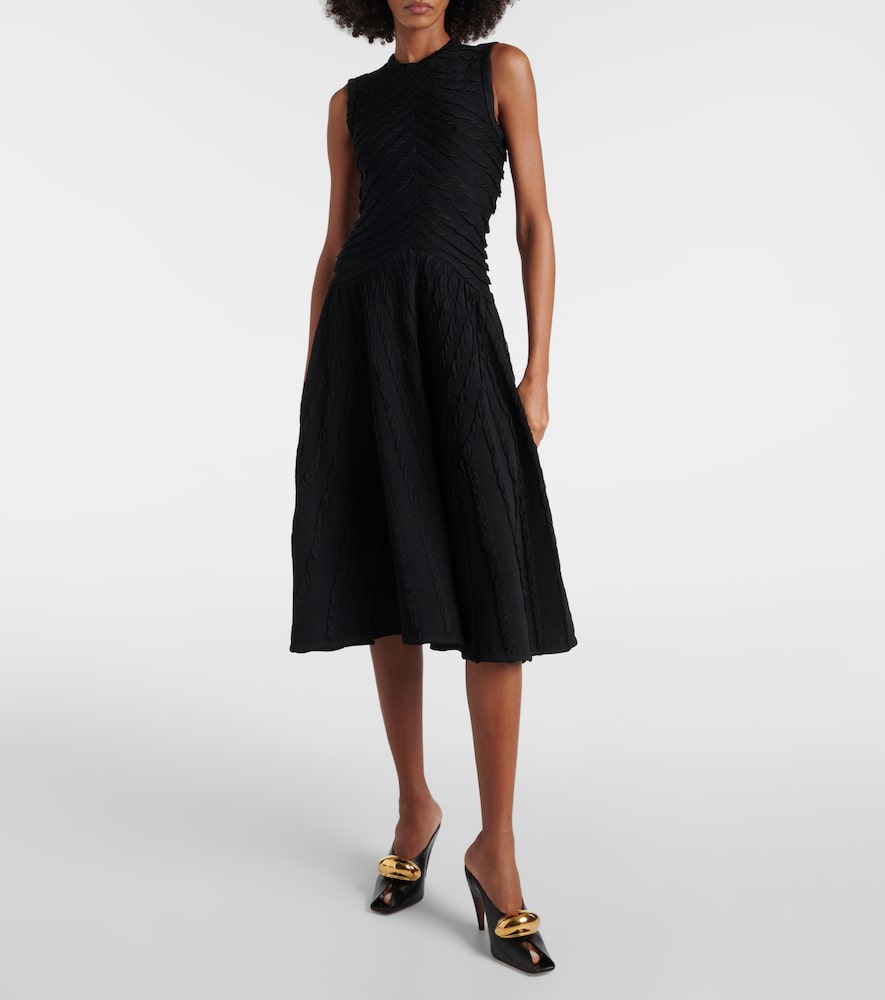 Alaia Gathered midi dress