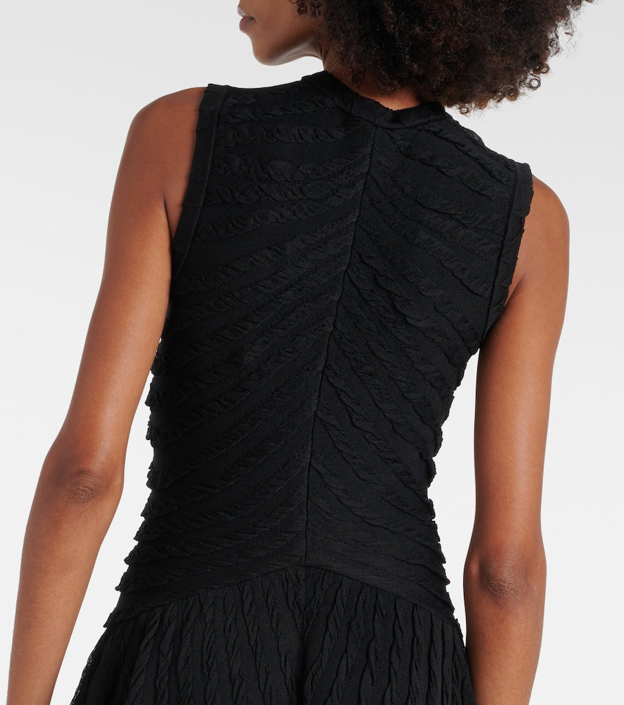 Alaia Gathered midi dress