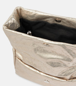 Balenciaga Monaco Small metallic leather shoulder bag