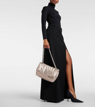 Balenciaga Monaco Small metallic leather shoulder bag