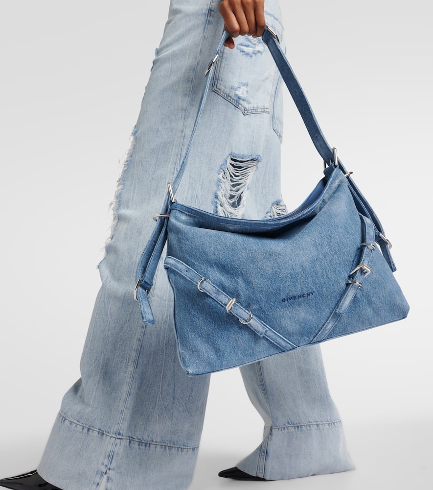 Givenchy Voyou Medium denim shoulder bag