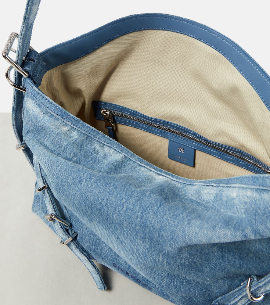 Givenchy Voyou Medium denim shoulder bag
