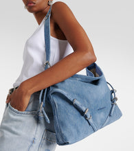 Givenchy Voyou Medium denim shoulder bag