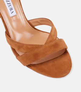 Aquazzura Ari 85 suede sandals