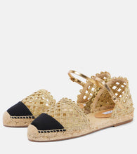 Aquazzura Sunburst raffia espadrille sandals