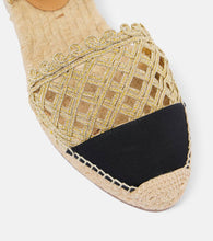 Aquazzura Sunburst raffia espadrille sandals