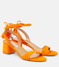 Aquazzura Alu tasseled suede sandals - Aquazzura Alu 流苏绒面革凉鞋