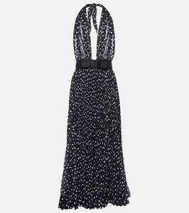Dolce&Gabbana Polka-dot chiffon midi dress