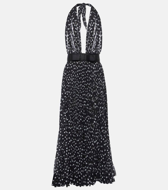 Dolce&Gabbana Polka-dot chiffon midi dress