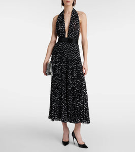 Dolce&Gabbana Polka-dot chiffon midi dress