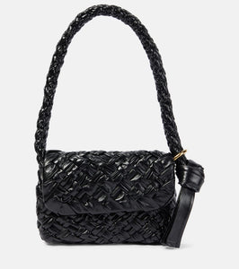 Bottega Veneta Kalimero Citt√É¬† Intreccio leather shoulder bag. Shop Bottega Veneta Shoulder Bags for women now.
