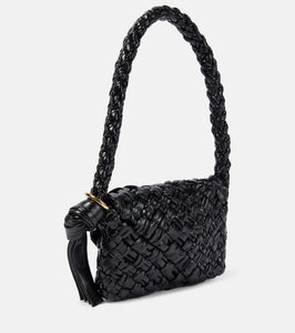 Bottega Veneta Kalimero Citt√É¬† Intreccio leather shoulder bag