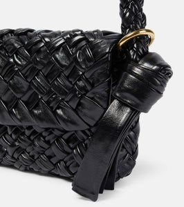 Bottega Veneta Kalimero Citt√É¬† Intreccio leather shoulder bag