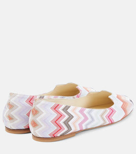 Missoni Zig Zag ballet flats