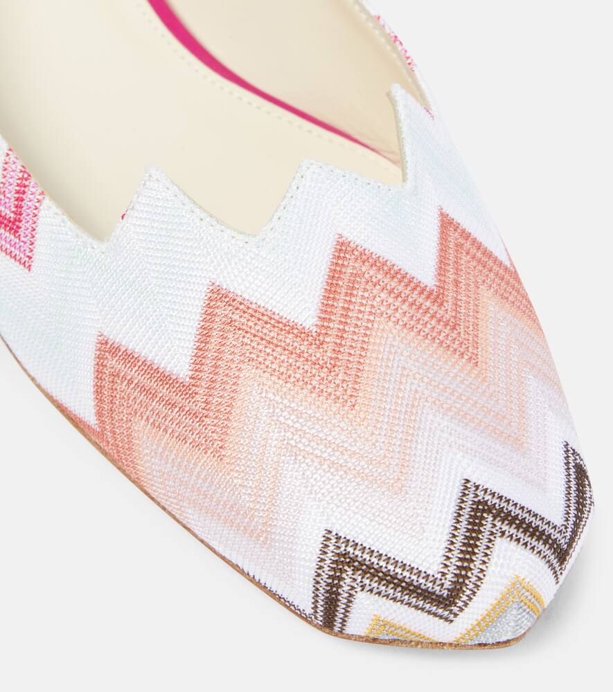 Missoni Zig Zag ballet flats