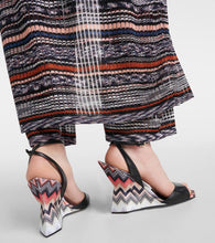 Missoni Zig Zag leather wedge sandals