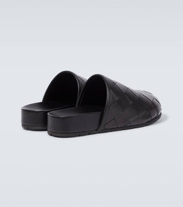 Bottega Veneta Intrecciato leather mules
