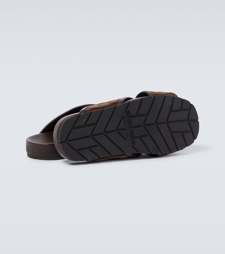 Bottega Veneta Tarik Intrecciato suede slides